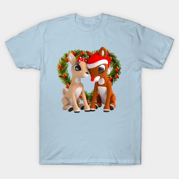 Clarice & Rudolph T-Shirt by Pop Fan Shop